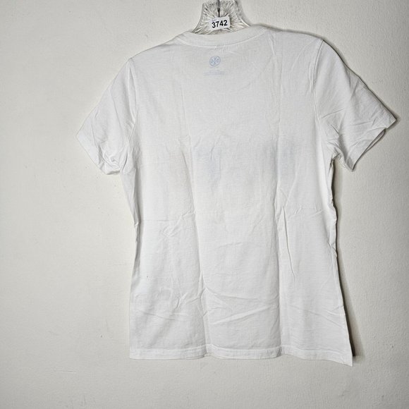 Limited Ed. Tory Burch White MultiColor VOTE Graphic Short Sleeve Tee Shirt S - Picture 8 of 9